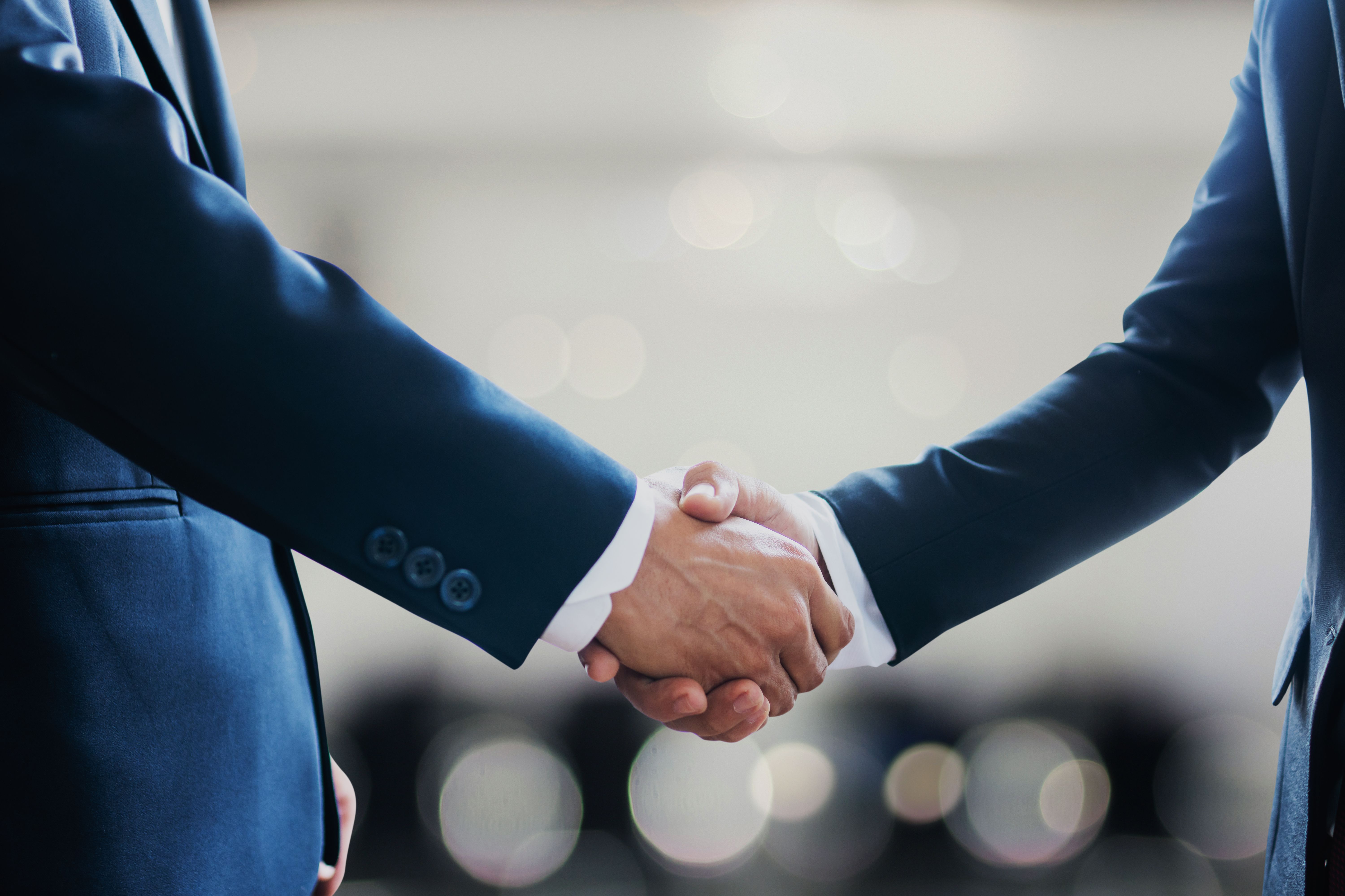 Business handshake
